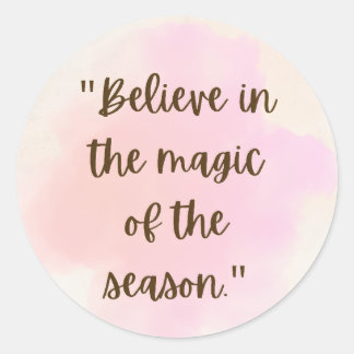 Adesivo Redondo Beleive in the magic of season Stickers