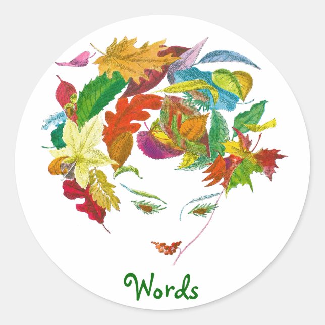Adesivo Redondo Beleza Natural ~ Stickers (Frente)