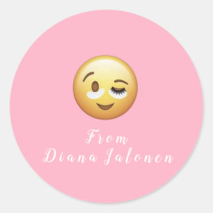 Adesivo Redondo Beleza Salon Lash Metal Silver Rosa Lash