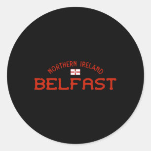 Adesivo Redondo Belfast Norte Ireland Irish Ulster