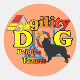 Adesivo Redondo Belga Tervuren Agilidade Shirts Ofertas