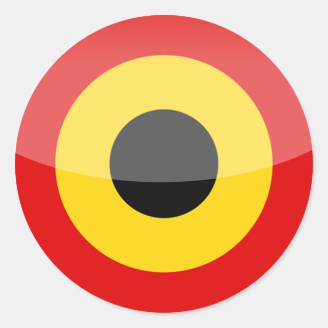 Adesivo Redondo Bélgica