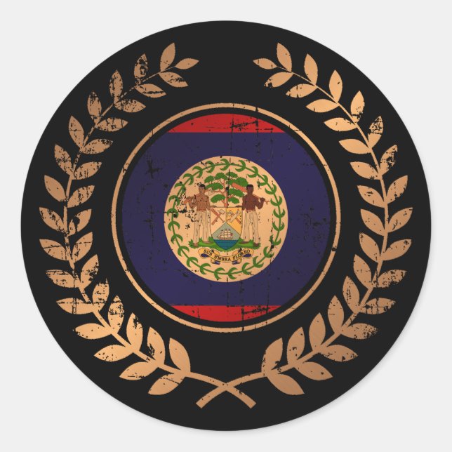 Adesivo Redondo Belize (Frente)