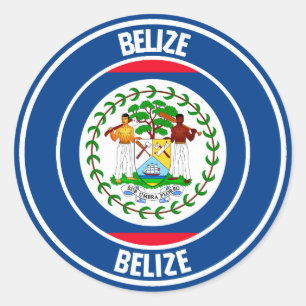 Adesivo Redondo Belize - Emblem redondo