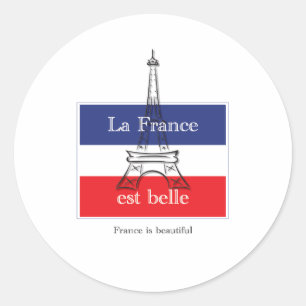 Adesivo Redondo Belle de France est do La