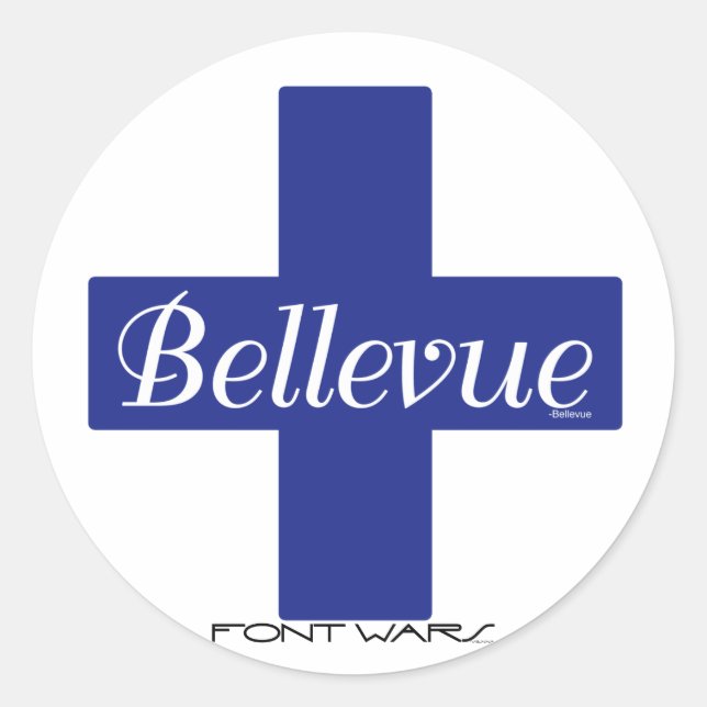 Adesivo Redondo Bellevue Sticker (Frente)