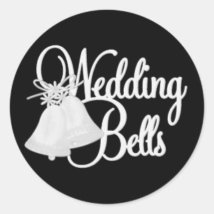 Adesivo Redondo BellStickers de Casamento Branco