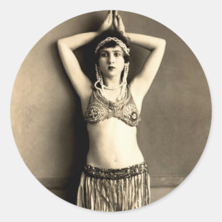 Adesivo Redondo Belly Dancer