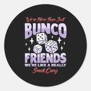 Adesivo Redondo Belo Jogo de Roupa do Quadrado Noturno de Bunco