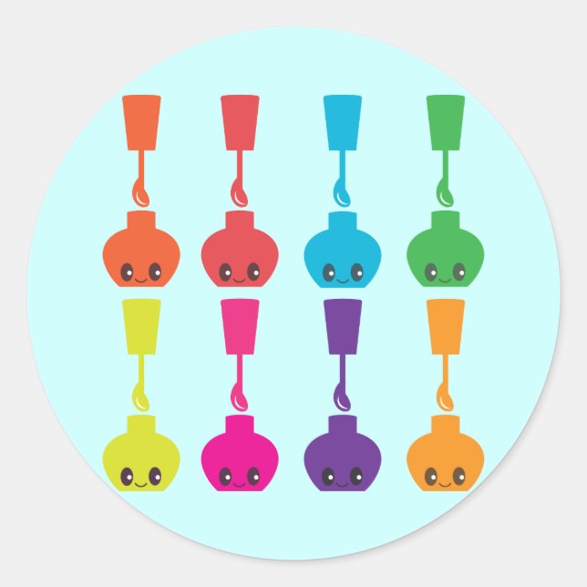 Adesivo Redondo Belo Nail Polonês! (Frente)