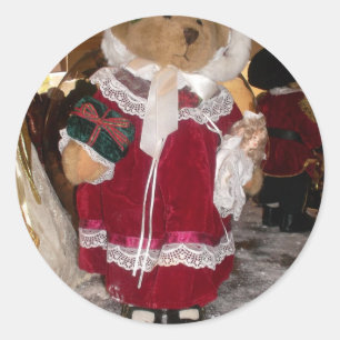 Adesivo Redondo Belo Natal com amor Tenha um belo dia e