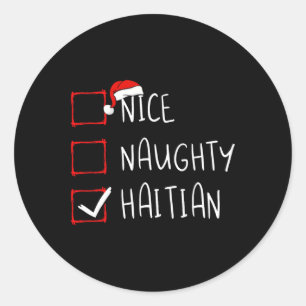 Adesivo Redondo Belo Natal Haitiano Raiz do Patrimônio do Haiti