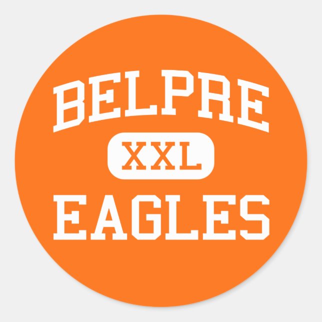 Adesivo Redondo Belpre - Eagles - Belpre Segundo grau - Belpre Ohi (Frente)