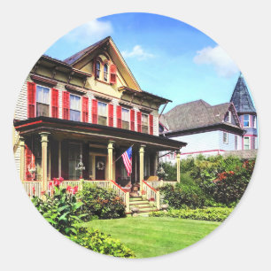Adesivo Redondo Belvidere NJ - Victorian House and Garden