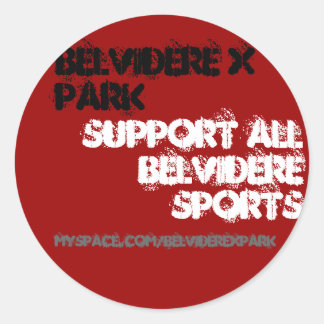 Adesivo Redondo Belvidere X Park, suporte a todos os esportes Belv
