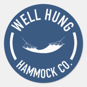 Adesivo Redondo Bem Hung Hammock Company