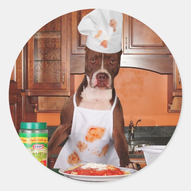 Adesivo Redondo Bem-vindo à minha cozinha (Frente)