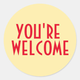 Adesivo Redondo Bem-vindo, Sticker