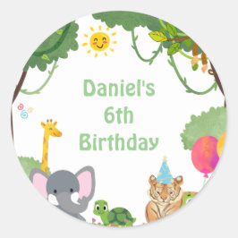 Adesivo Redondo bem-vindos à natureza!