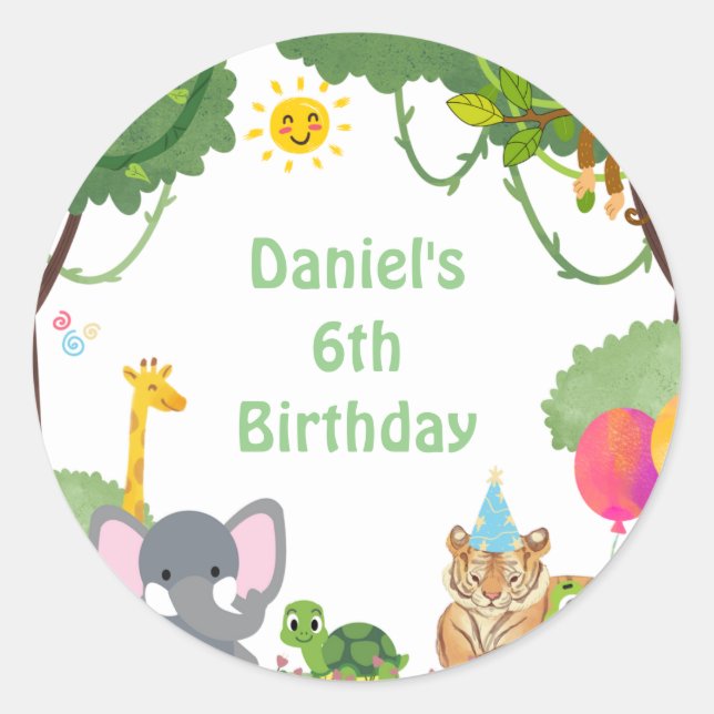 Adesivo Redondo bem-vindos à natureza! (Frente)