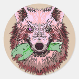 Adesivo Redondo bem-vindos ao pesadelo