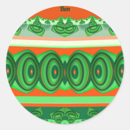 ADESIVO REDONDO BEN ~ NATAL ~