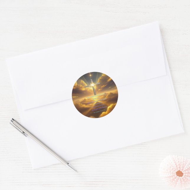 Adesivo Redondo Bênção (Envelope)