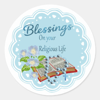 Adesivo Redondo bênçãos da vida religiosa