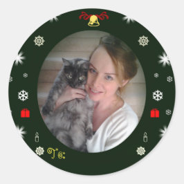 Adesivo Redondo Bênçãos e Pavilhão de Paz "Para" por RoseWrite