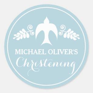 Adesivo Redondo Bênçãos para o Convite para Crianças