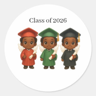 Adesivo Redondo Bendito & Graduando 2026