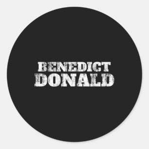 Adesivo Redondo Benedict Donald Presidente Trump