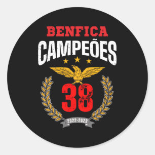 Adesivo Redondo Benfica Campeao 38 Portugal