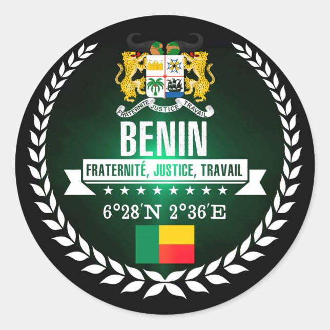 Adesivo Redondo Benim (Frente)