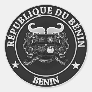 Adesivo Redondo Benin Round Emblem