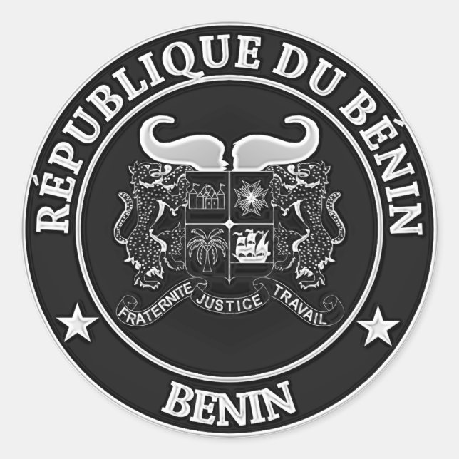Adesivo Redondo Benin  Round Emblem (Frente)
