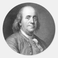 Benjamin Franklin usa retrato histórico do preside