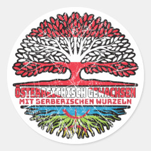 Adesivo Redondo Berber Berberisch Österreichisch Österreich Baum