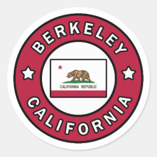 Adesivo Redondo Berkeley Califórnia