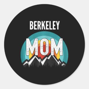 Adesivo Redondo Berkeley Mãe Mãe Dia de as mães Mãe