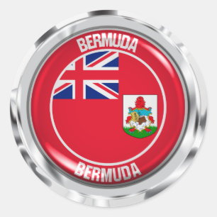 Adesivo Redondo Bermuda Round Emblem