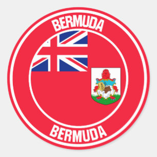Adesivo Redondo Bermuda Round Emblem