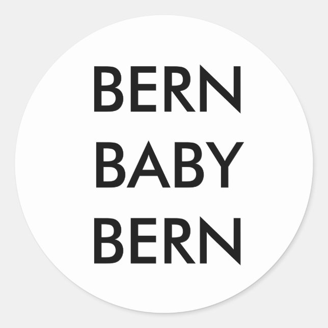 Adesivo Redondo Bern Baby Bern (Frente)