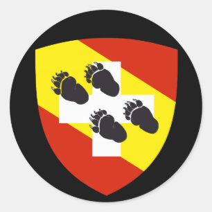 Adesivo Redondo Bern Berna Bärn Schweiz Suisse Aufkleber