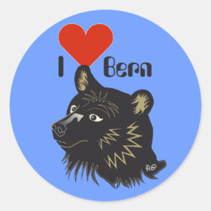 Adesivo Redondo Berna de Berna De Berna Bärn Suíça Suisse