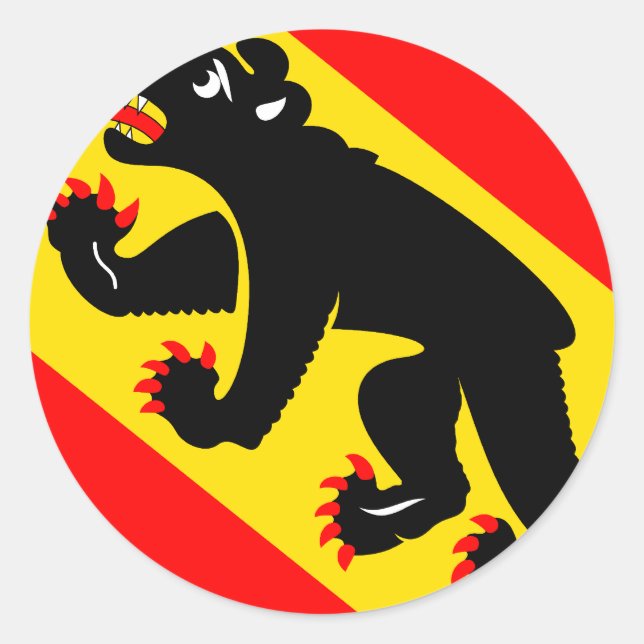 Adesivo Redondo Berna, suiça (Frente)