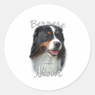 Adesivo Redondo Bernese Mountain Dog Mãe 2