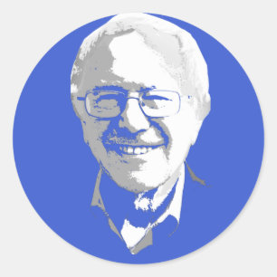 Adesivo Redondo Bernie Sanders