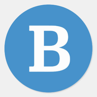 Adesivo Redondo Bernie Sanders Round "B" Sticker