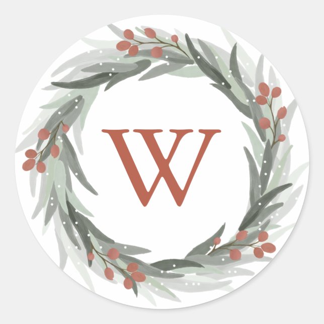 Adesivo Redondo Berries foscos, Selo de Envelope (Frente)